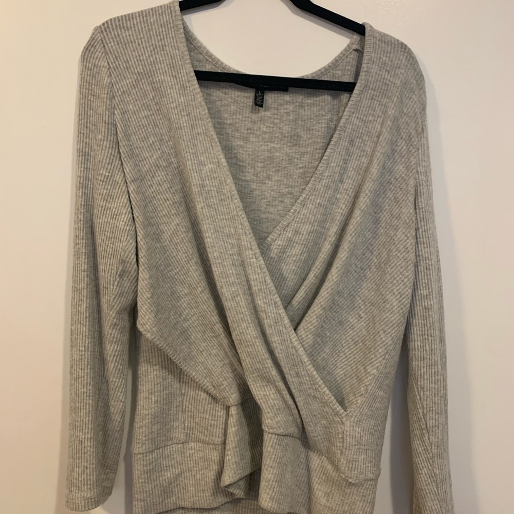 White House Black Market Gray Sweater